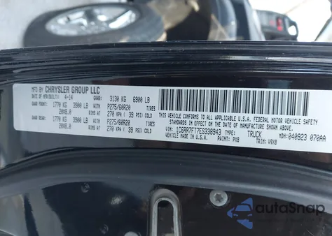 2014 Ram 1500 Express из США, поврежденный, VIN 1C6RR7FT7ES338943